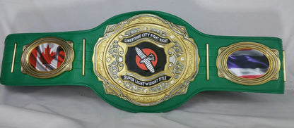 Atlas DC Green Strap Championship Belt alternate blank image