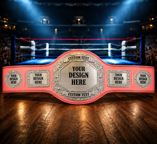 Prophet Pink Custom Chrome Championship Award Trophy Belt