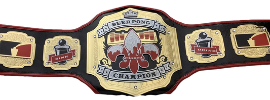 Closed Beer Pong Champion Custom Award front view