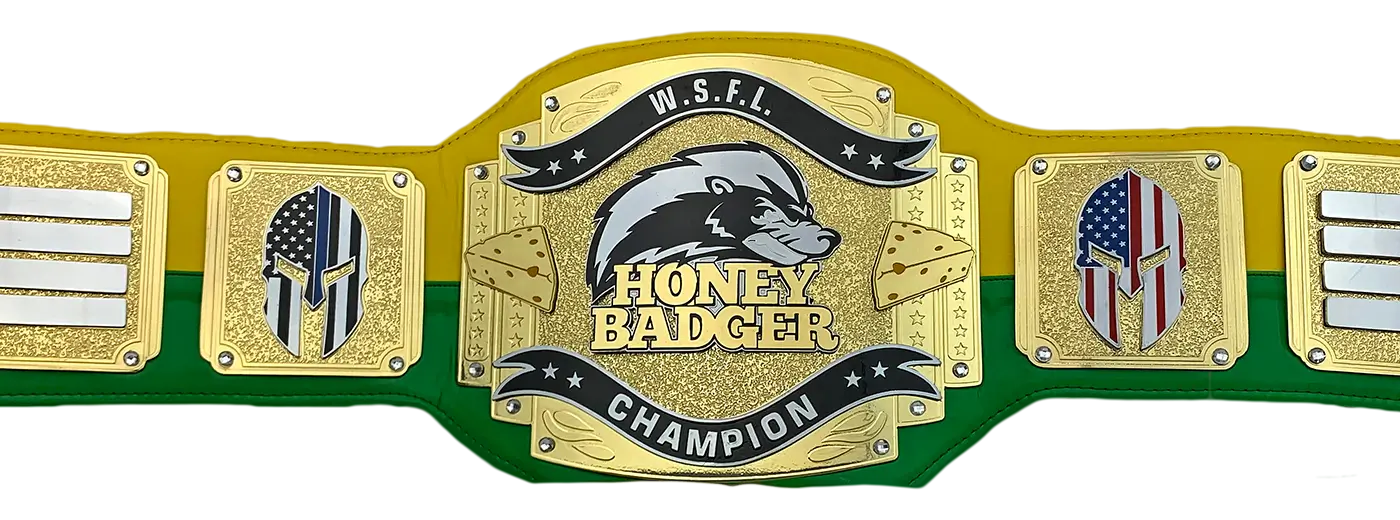 WSFL Honey Badger Champion front view