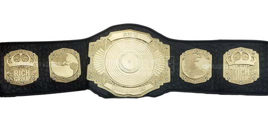 DJ Stack Custom Spin Championship Title Belt front view