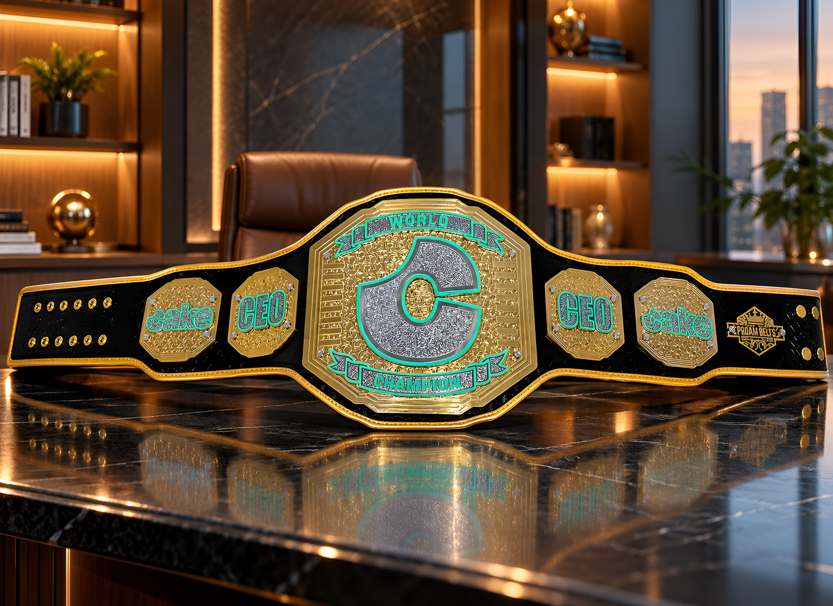 Cake mortgage award trophy title custom championship belt