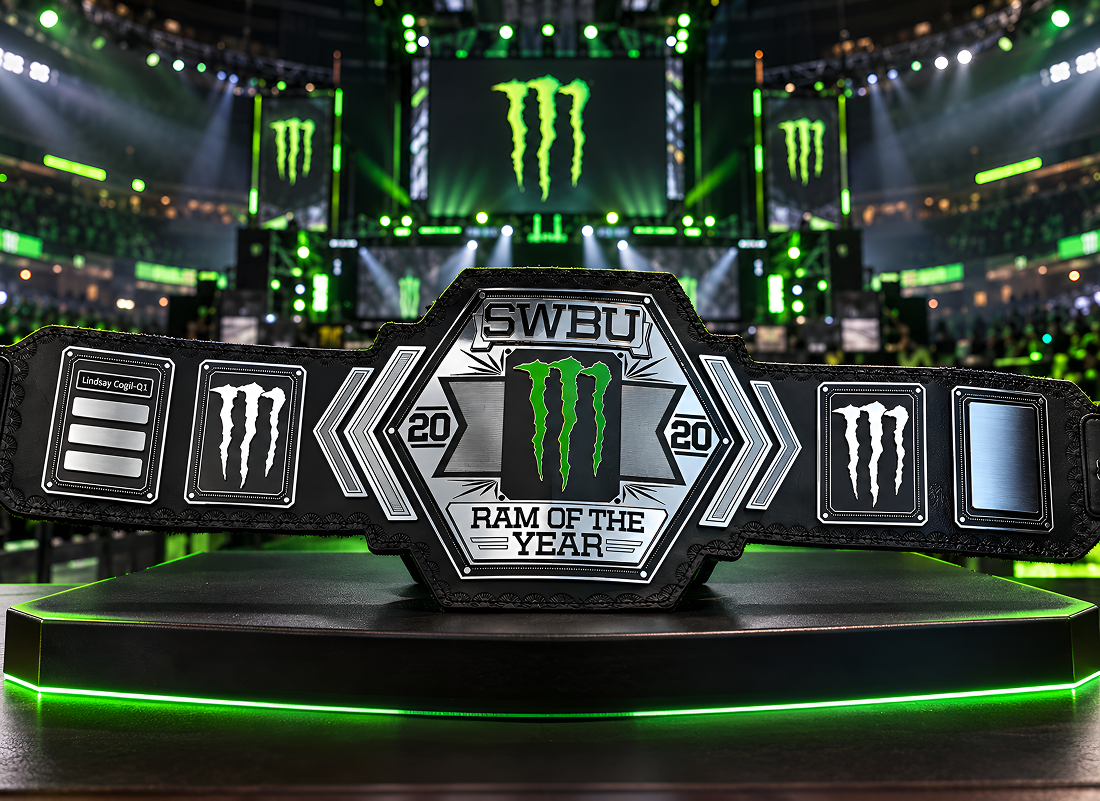 Monster energy award championship trophy belt