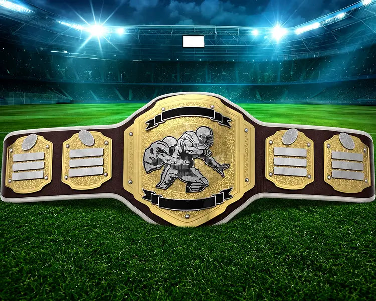 Blitz Football Strap Championship Belt front view
