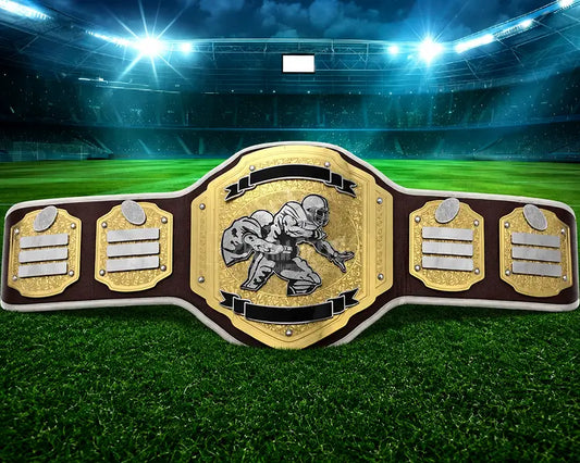 Blitz Football Strap Championship Belt front view