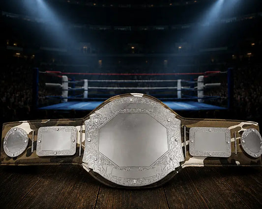 Prophet Camouflage Chrome Championship Belt front view