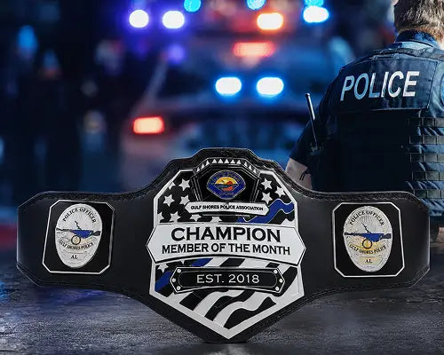 Blue Lives Matter Police front view