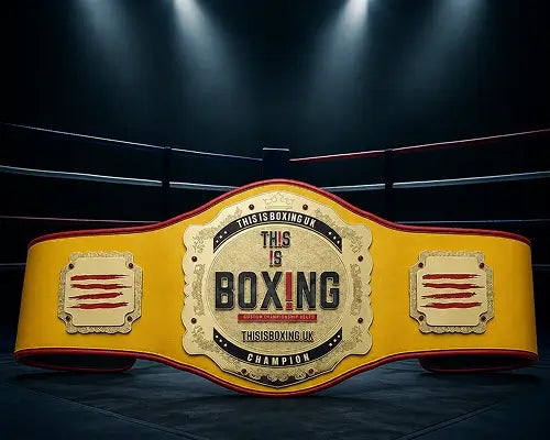 UK Boxing Championship Title Belt front view