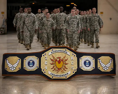 Military Retirement Belt front view