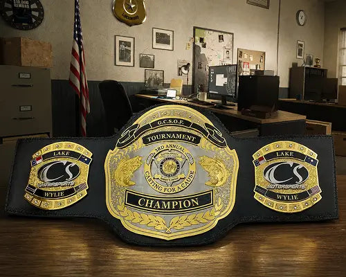 Gaston County Sheriffs Office 3rd Casting For A Cause Championship Belt front view
