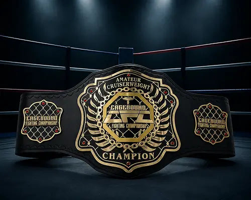 Cagebound Fighting Championship CFC Amateur Cruiserweight Champion front view