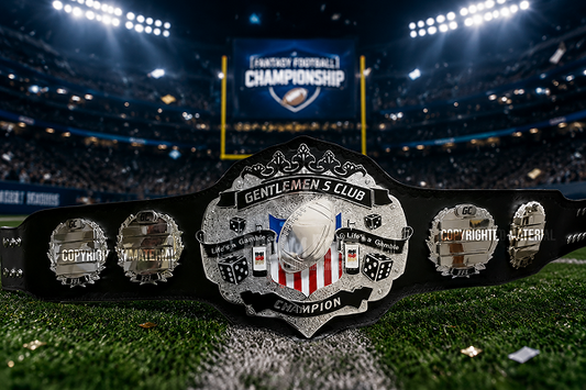 Gentlemens Club Championship Belt front view