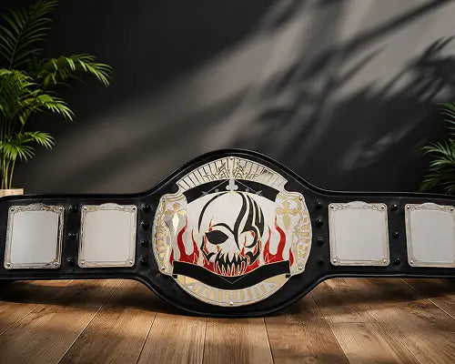 Skull Economy Championship Belt front view