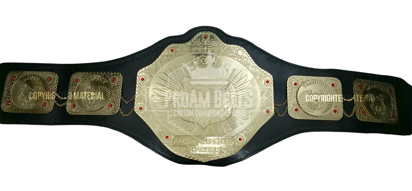 Premier Wrestling Champion front view