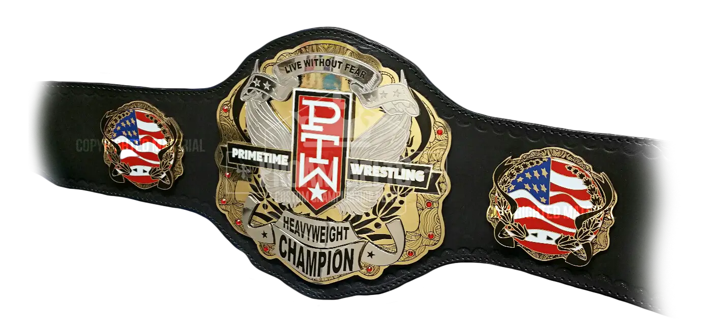 Primetime Wrestling Championship Belt front view