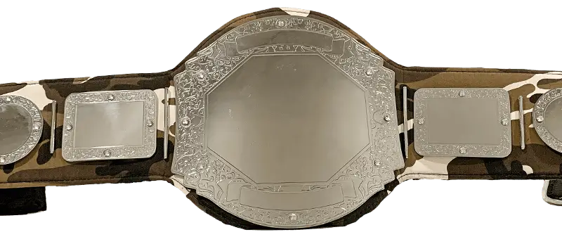 Prophet Camouflage Chrome Championship Belt front view