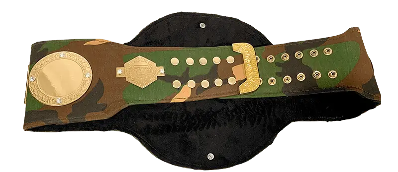Prophet Camouflage Gold Championship Belt customized example