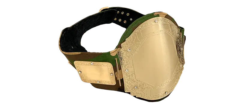 Prophet Camouflage Gold Championship Belt customized example