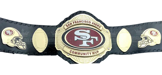 San Francisco 49ers Community MVP Championship Belt front view
