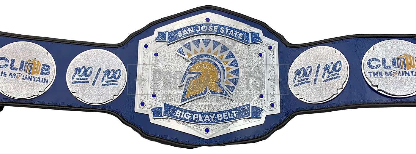 San Jose State Big Play Championship Belt front view