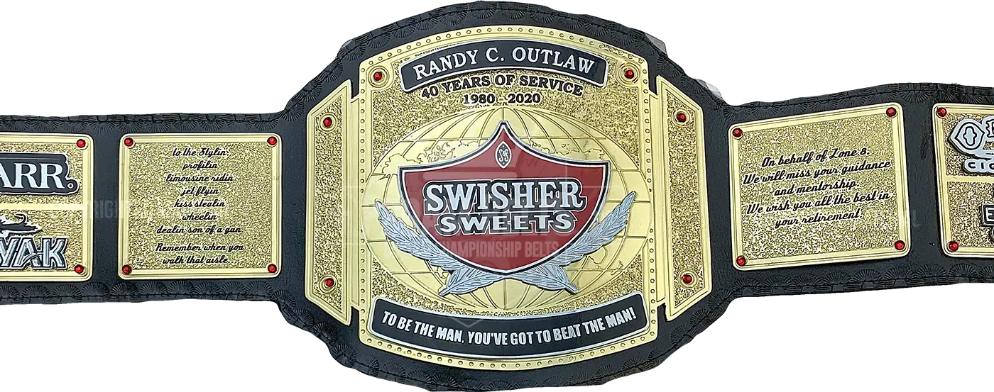 Swisher Sweets Tobacco Championship Belt front view
