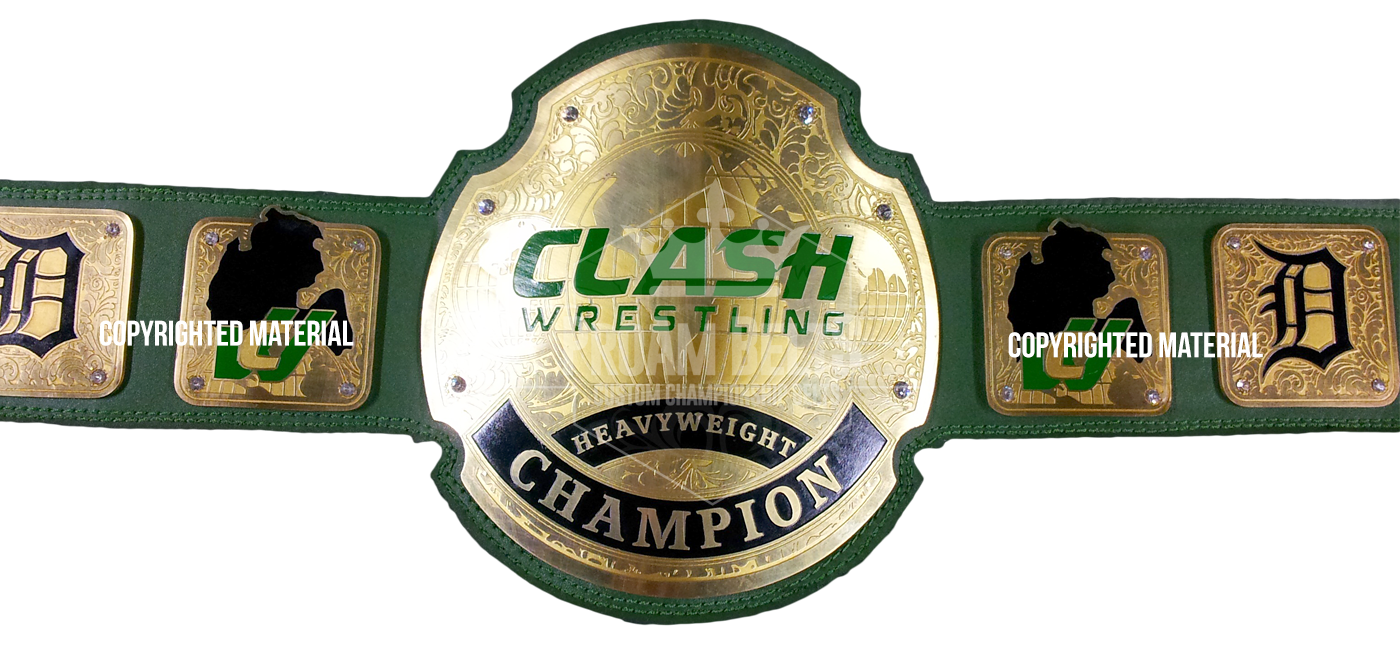 Clash Wrestling Custom Championship Title Belt