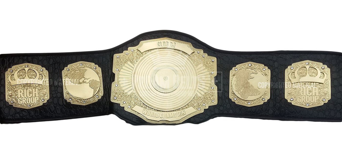 DJ Stack Custom Spin Championship Title Belt