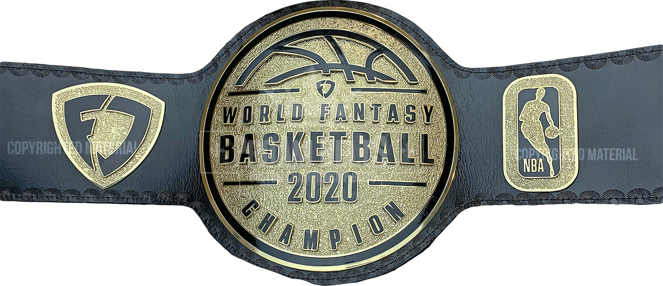 Fanduel NBA World Fantasy Basketball Champion 2020 Championship Belt